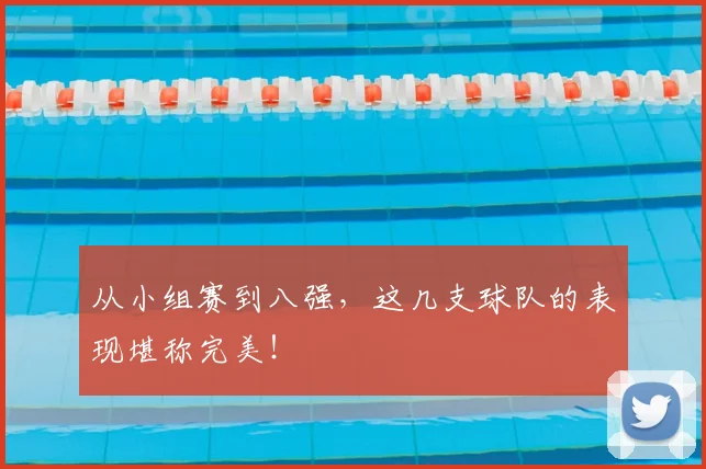 从小组赛到八强，这几支球队的表现堪称完美！